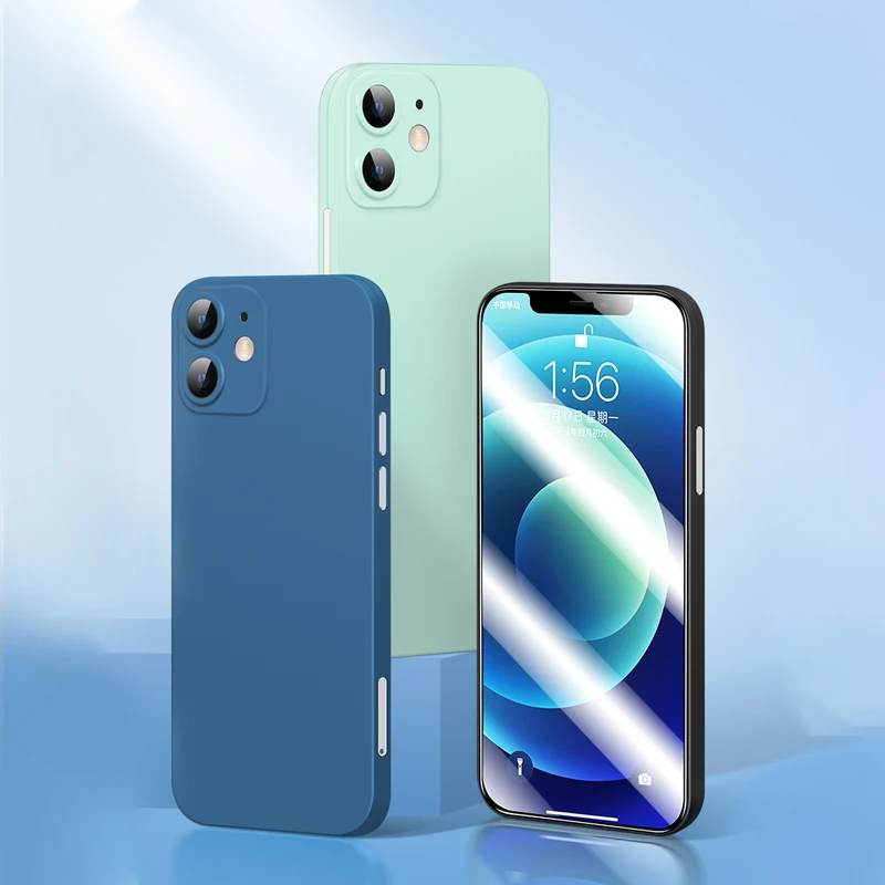 Новый дизайн, чехол для мобильного телефона, закаленное стекло, защита экрана 2 в 1 для Iphone 12 Mini Pro Max 360, ультратонкий