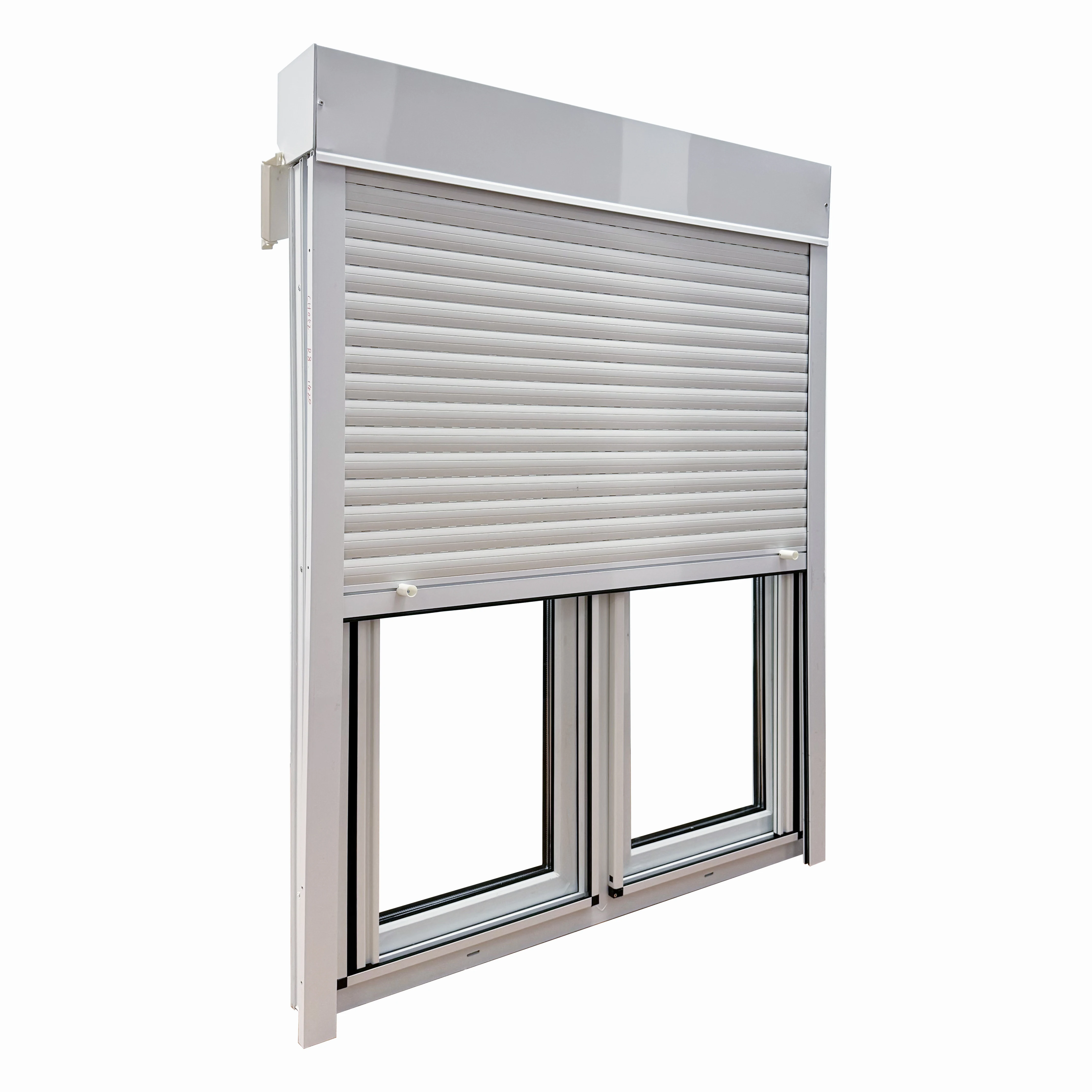 UPVC Casement Window with Roller Shutters Customized Product Good Wind Resistance  High Strength Modern Design  Good Sealing