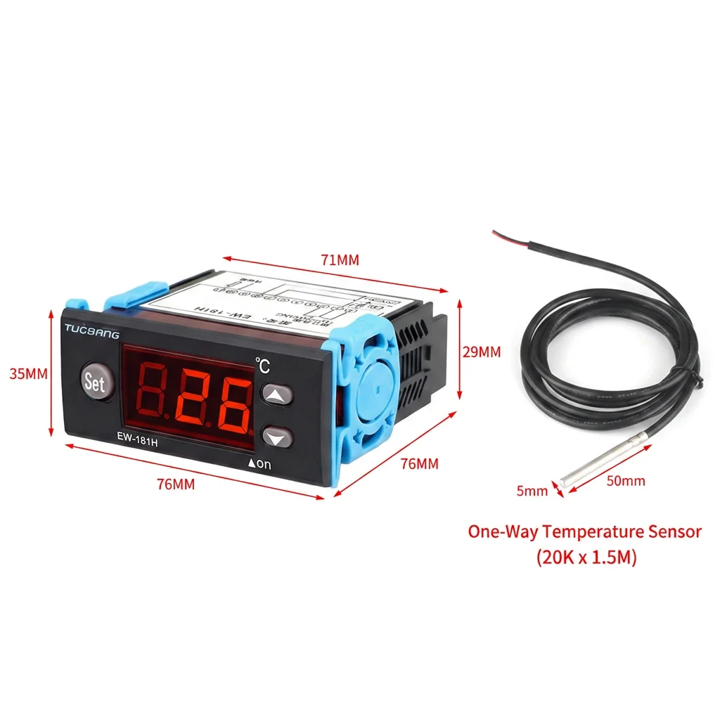 TUOBANG EW-181H 24VDC Smart PID Temperature Control  Instrument -45-120 ℃ Incubator Controller for Refrigeration and Heating