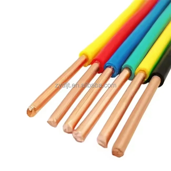Rigid wire CU H07V-U 1*1.5 1*2.5mm2 PVC insulated copper electrical wire
