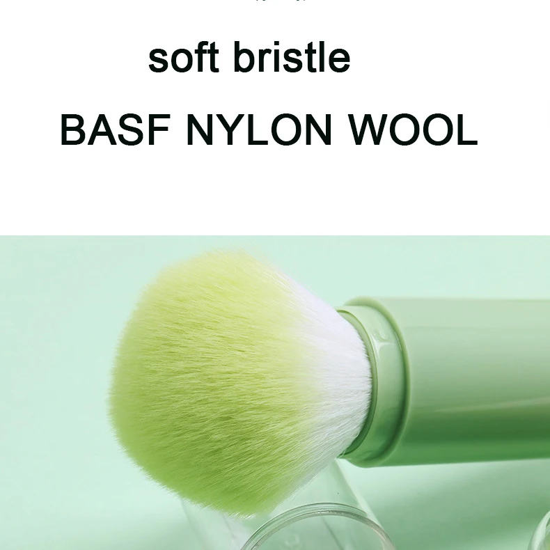 
 4 в 1 Портативные Выдвижные кисти мятно-зеленый набор кистей для макияжа многофункциональные кисти для макияжа  