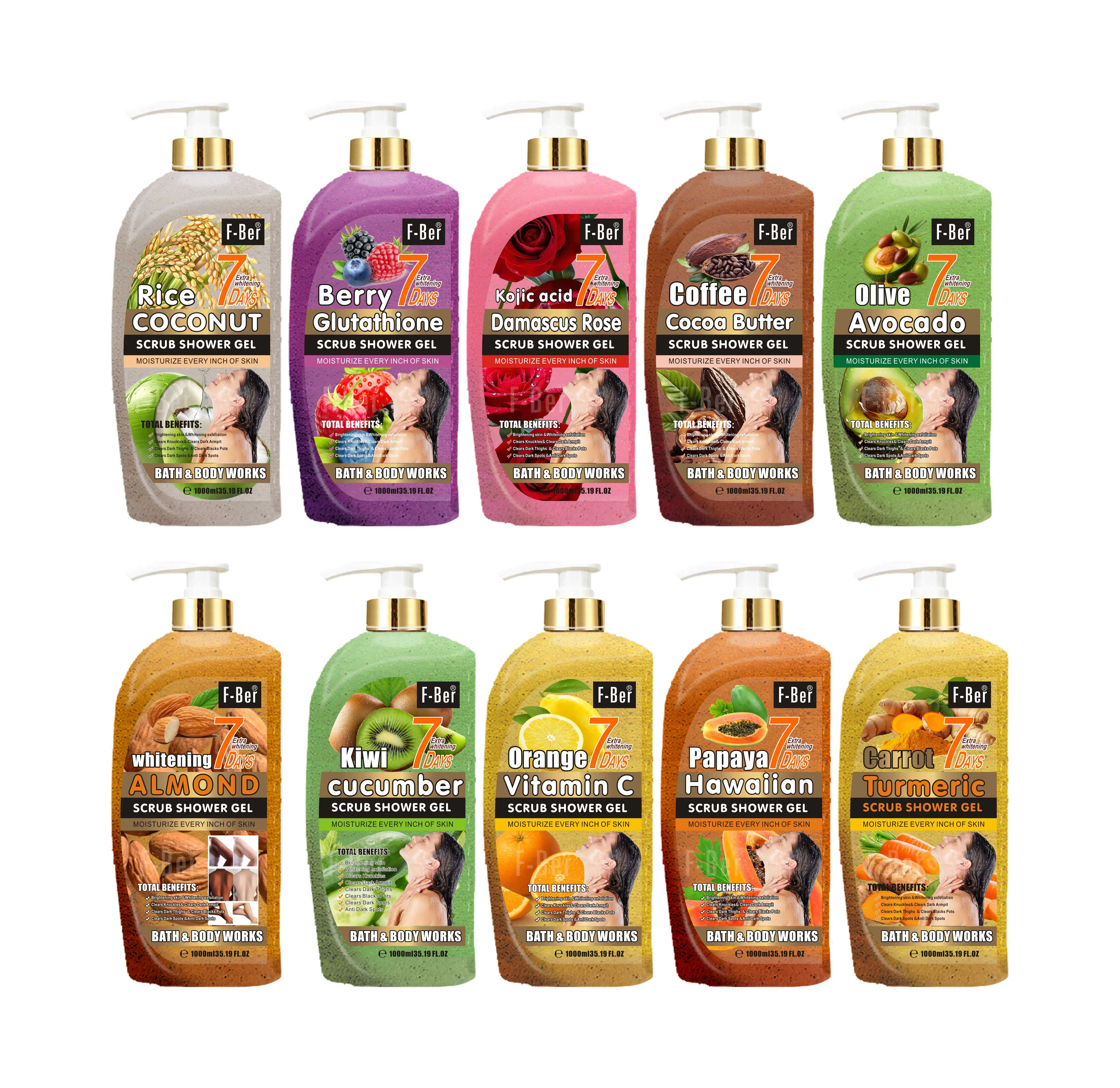 F-Ber 1000ml Shower Gel Douche Bubble Perfumed Moisturizing Brightening Body Wash Gommage Turmeric Vitamin C Gluta| Alibaba.com F-Ber 1000ml Shower Gel Douche Bubble Perfumed Moisturizing Brightening Body Wash Gommage Turmeric Vitamin C Gluta| Alibaba.com