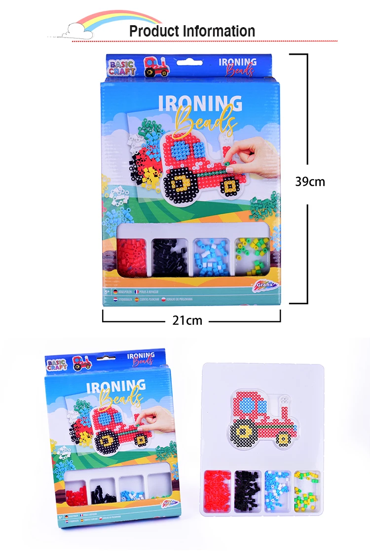 Wholesale 5mm Diy Hama Beads Perler Beads Eva Environmental Funny Plastic Hama Perler Beads