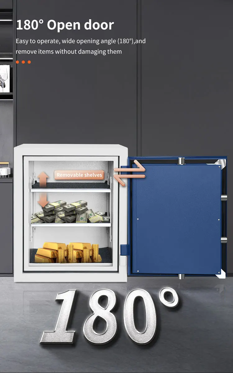 CEQSAFE Factory Direct Sales Biometric Jewelry Deposit Safes Box Heavy Home Metal Money Fireproof Safe Box details