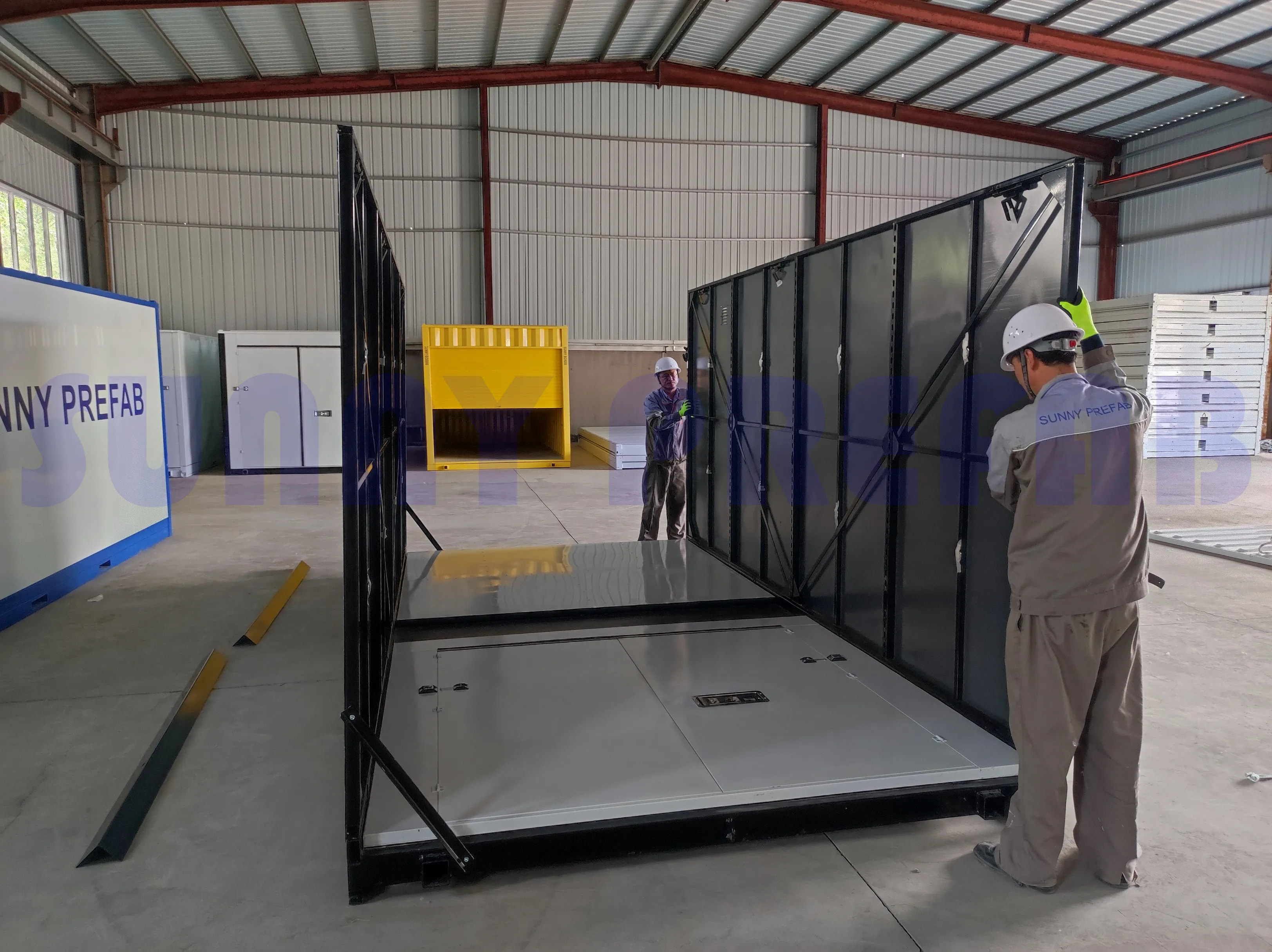 Steel Material Welded Prefab Container Storage Self Storage Assemble Foldable Mobile Container Stackable Portable Storage