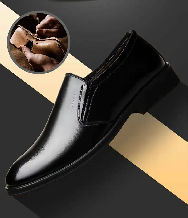 New Men's Dress Shoes High Quality Leather Dress Shoes Men's Office Shoes