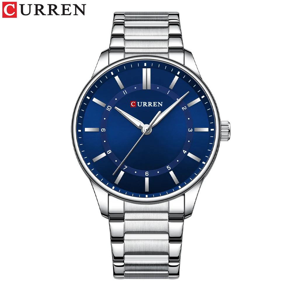 CURREN 8430 Trendy Customize Factory Direct Sale Ready to Ship Multifunction Quartz Watches for Men Clock Stainless Steel Band