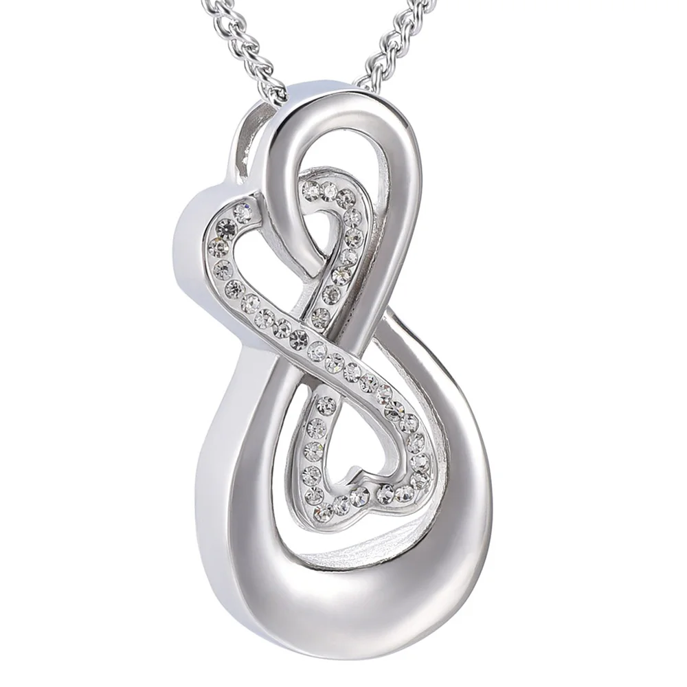 Cremation Jewelry Stainless Steel Urn Irregular Shape Urn Necklace Mini ashes memorial for deceased relatives/pets