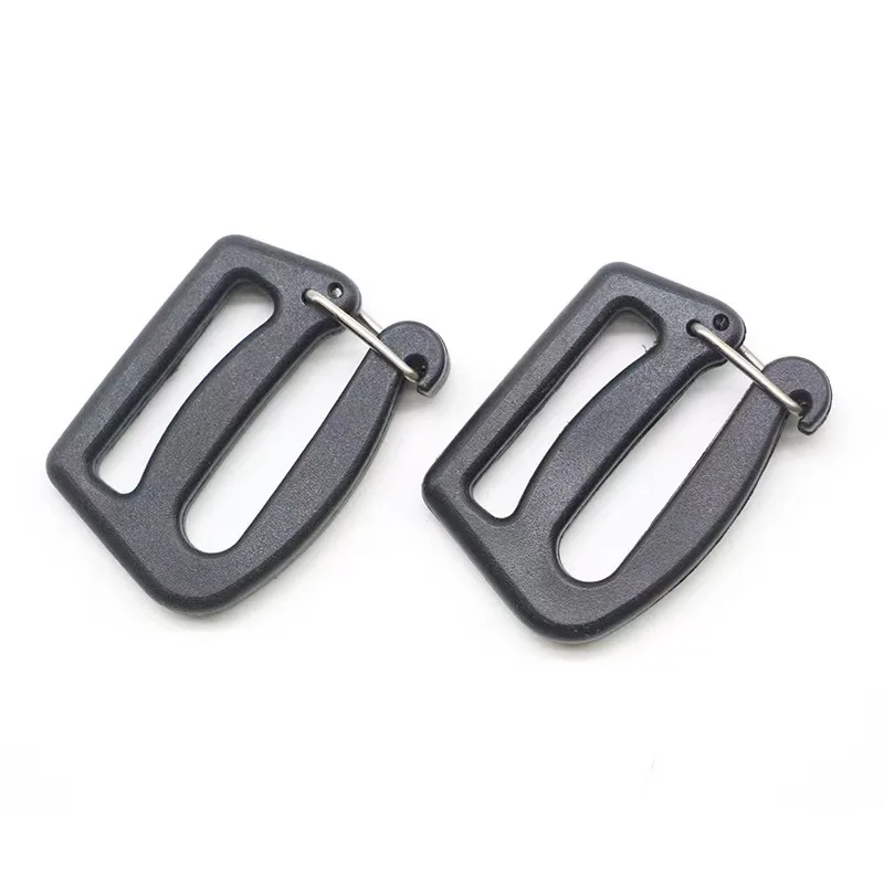 25mm Webbing Connecting Clip Open Plastic Adjustable Metal Wire Spring Ladder Lock G Hook Swivel Snap Buckle for Camera Belt
