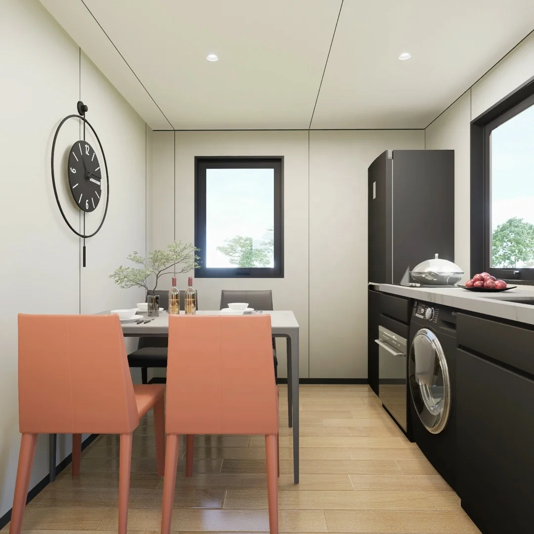 Fast Delivery Modular Prefab 20ft Expandable Modern Steel Container House Tiny Home with Three Rooms Great Space Use