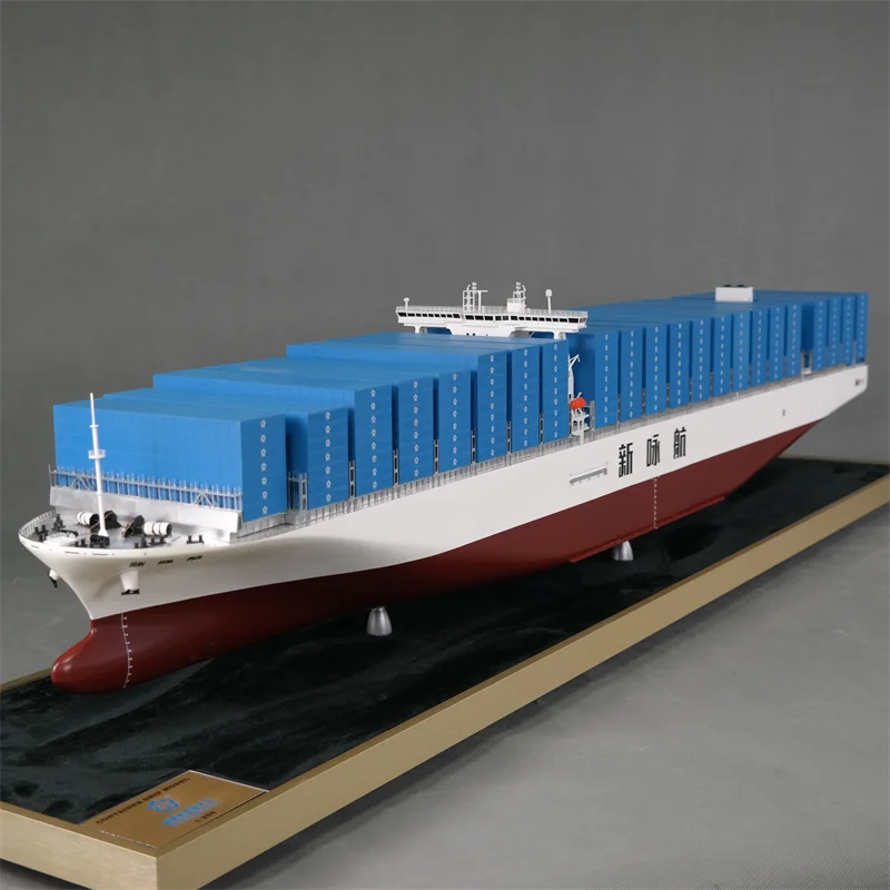 【A】O.A.S Customized 157cm Container Ship Model Factory Freight Forwarder Workmanship for Christmas Gift OpeningModel