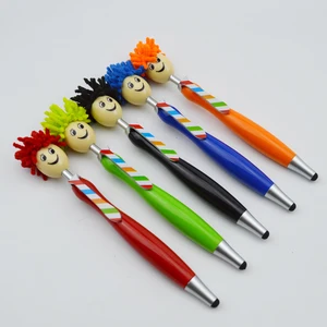 2 in 1 Active Stylus Screen Yes Novelty and Plastic Material Cute Doll Shape Ball Pen
