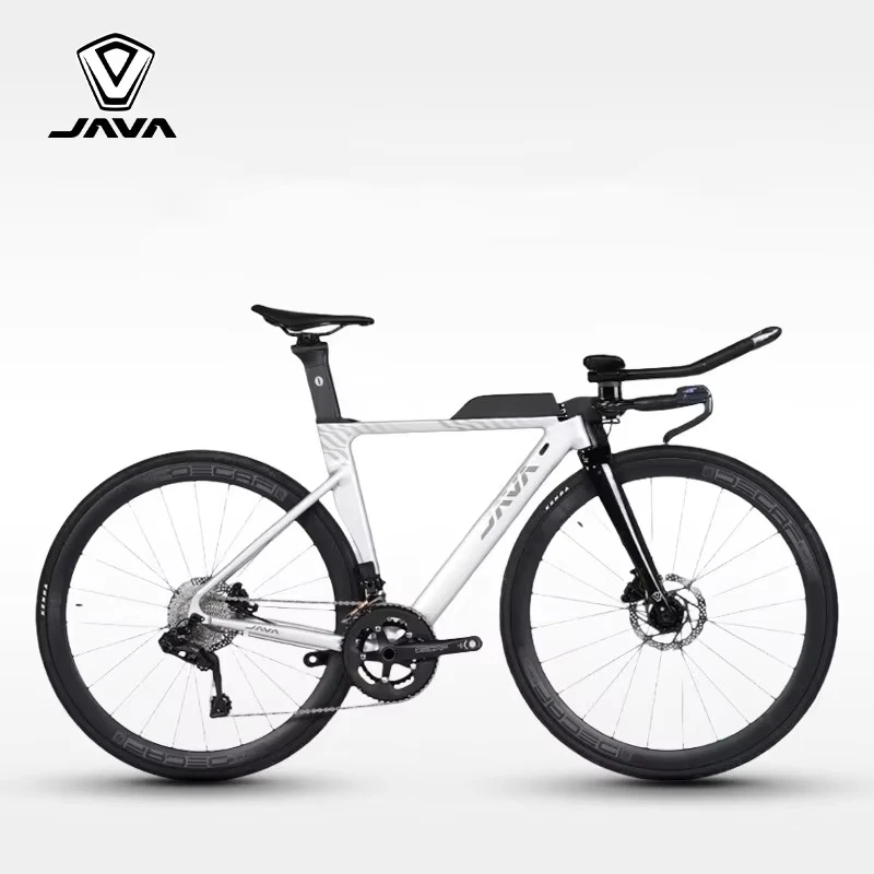 JAVA RIVALE TT Ironman Triathlon Bicycle LTWOO ER9 24 Speeds Carbon Fiber  Front Fork Road Bike Electronic Wireless Gear Shift