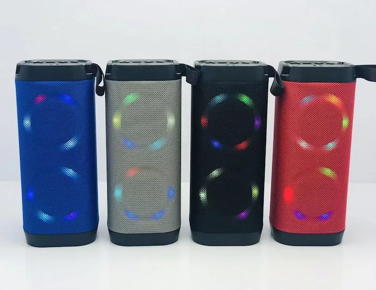 New Arrival Colorful LED Light BT Speaker LV11 Wireless Portable Speaker Support FM USB Aux Outdoor Speaker