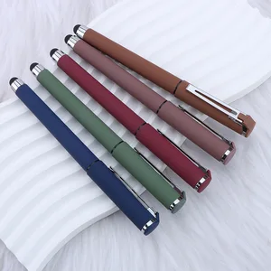High-end Business Retro Color 0.5mm Heavy Touch Signature Gel Pen Plastic Printable logo Advertising Gift Pen Multi-function