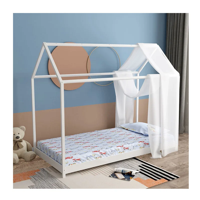 Kainice High Quality Bed Children Wooden Beds With Mosquito Nets