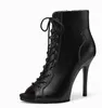Black pu heel height 11cm
