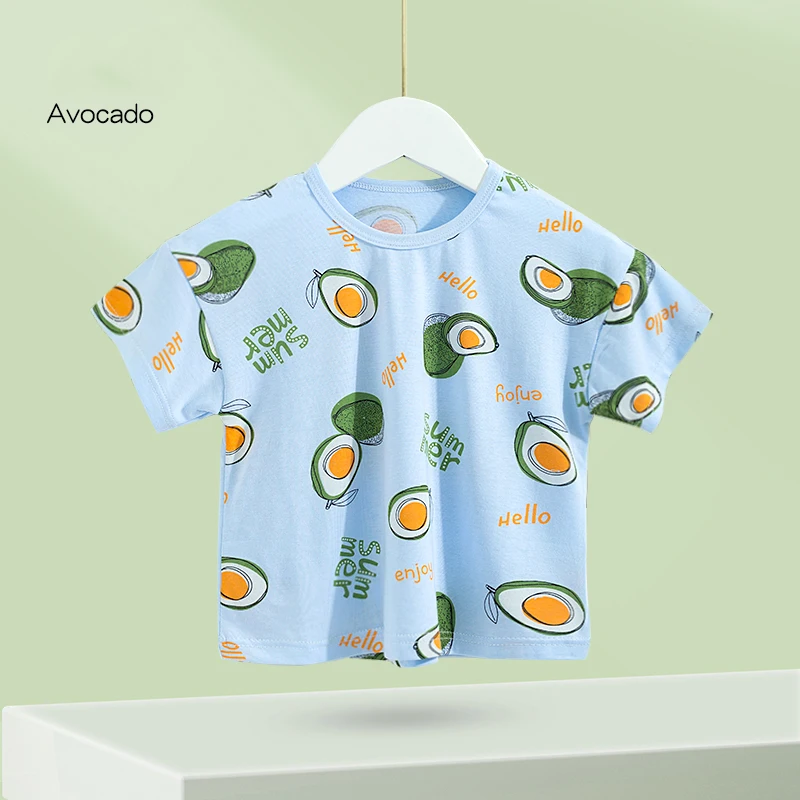 Oem Service Muslin Tree Fashion Cute Custom Soft Polyester Baby T-shirt Kids Cotton
