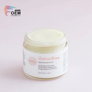 Private Label Coconut Oil Fight Bacteria Anti Odor Body Aluminum Free Invisible Antiperspirant Deodorant Cream for Private Parts