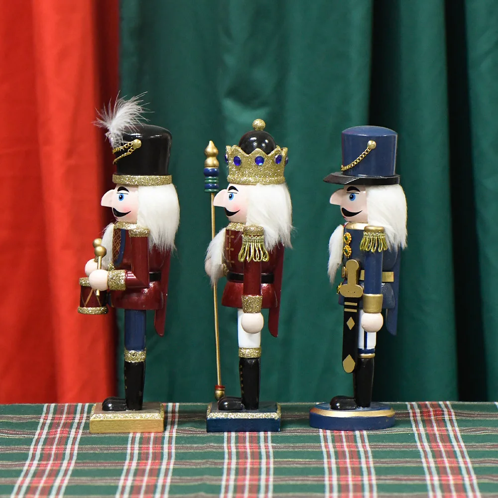 Sw-299 Indoor 25/38/50cm Christmas Traditional Wooden Nutcracker ...