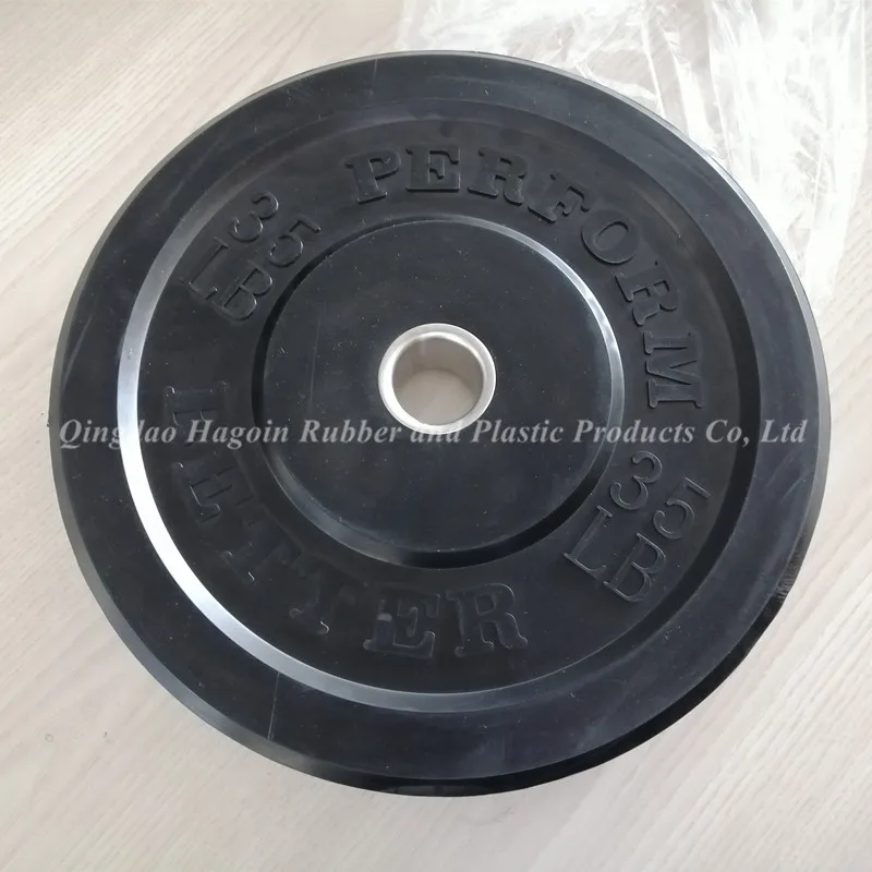 Резиновая бампер для бодибилдинга тренажерный зал лифтинг тяжелая пластина железный бык 10 15 35 45 фунтов