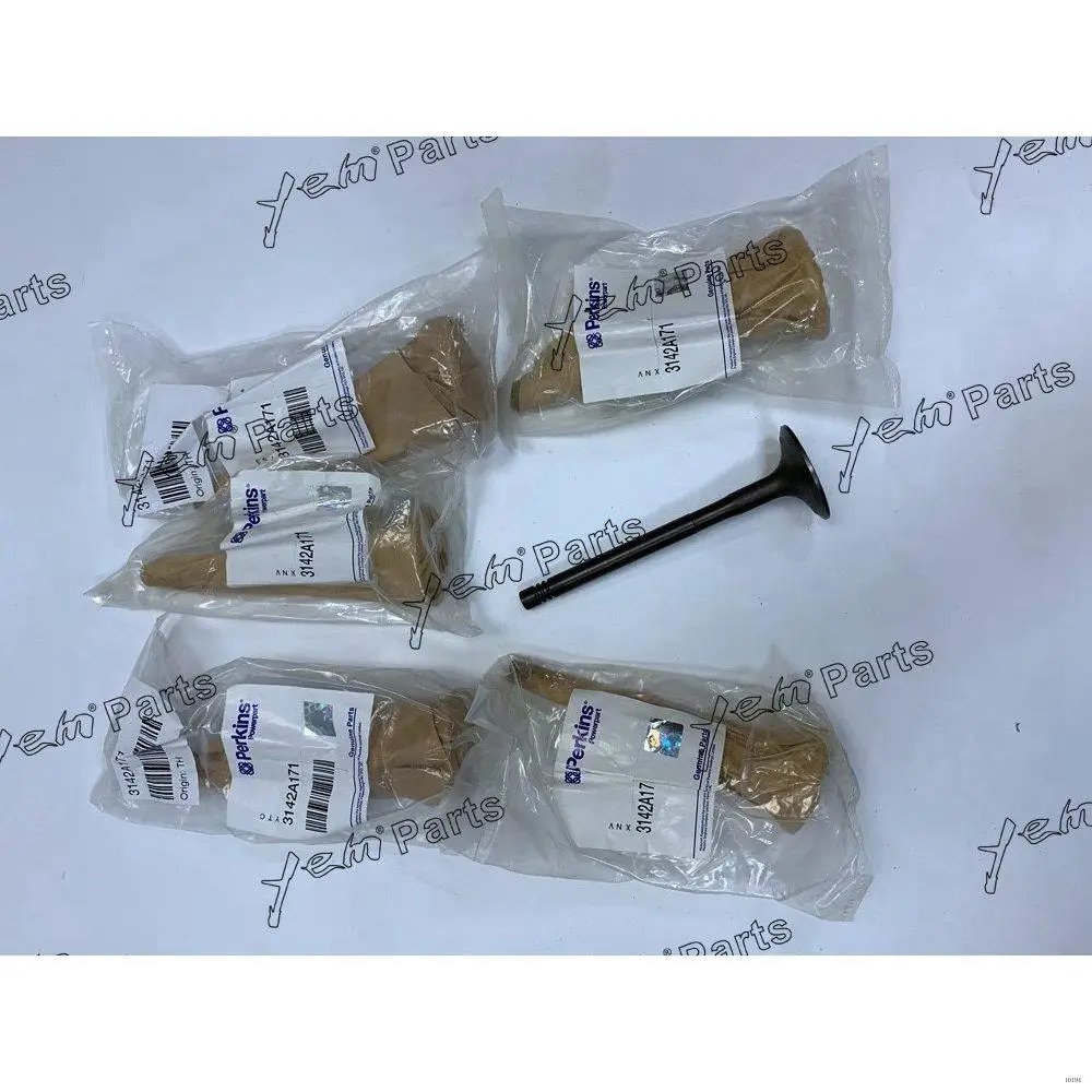 Engine EX Valve Kit 3142A171 Fit for Perkins 1106D-70TA Diesel Engine Repair Parts