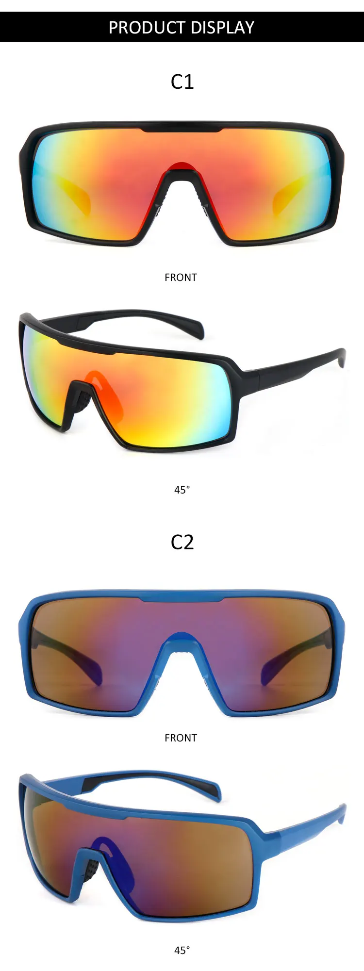 2022 Tr90 Sport Sunglasses Custom Logo Running Sunglasses Baseball