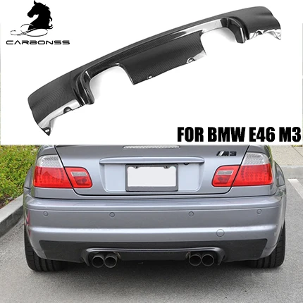 BMW E46M3カーボンファイバーリアバンパーリップディフューザー1998 