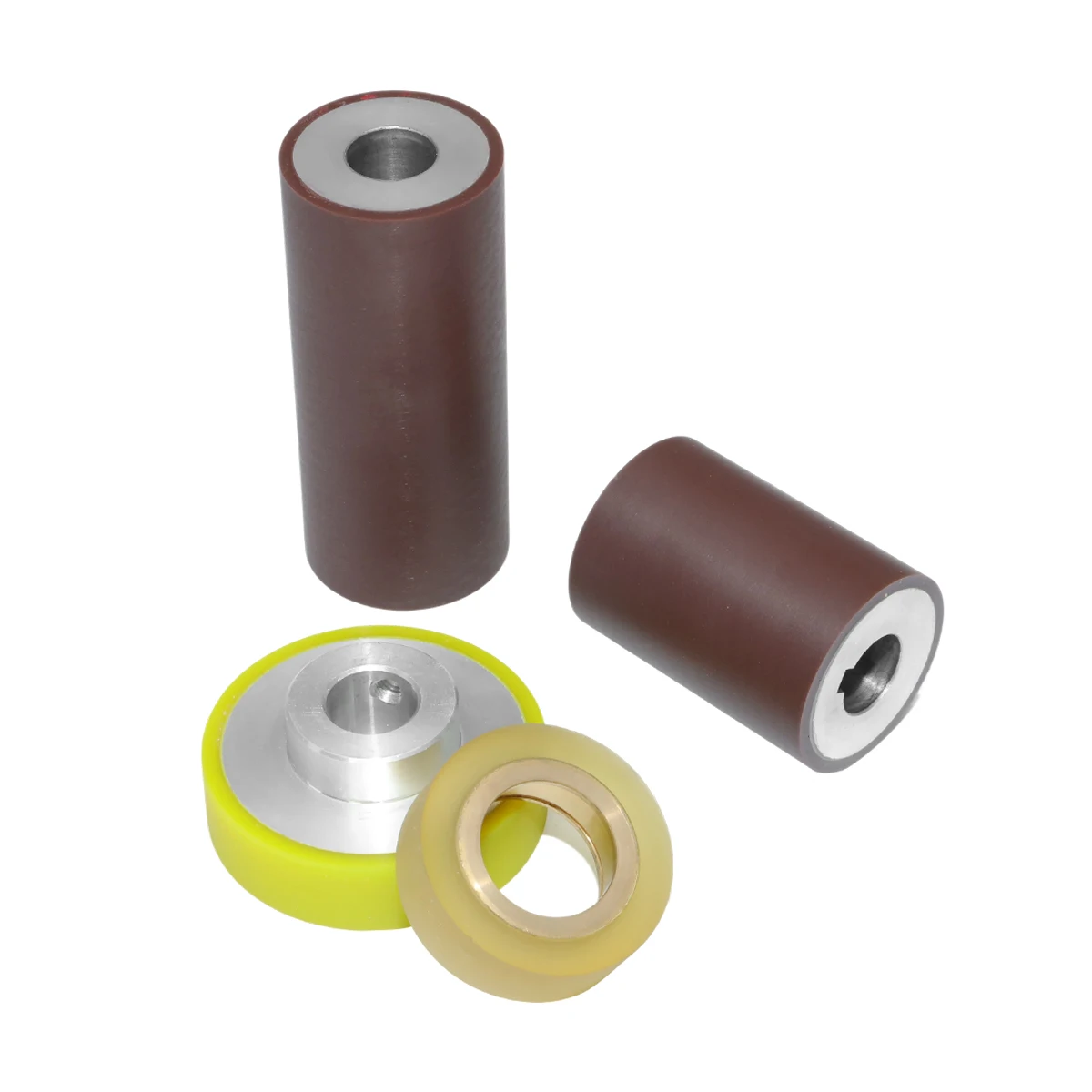 TPE Coated Swivel Wheels for Medical Carts Chemical Resistance Rubber Covered Walking Wheels with Cutting Service