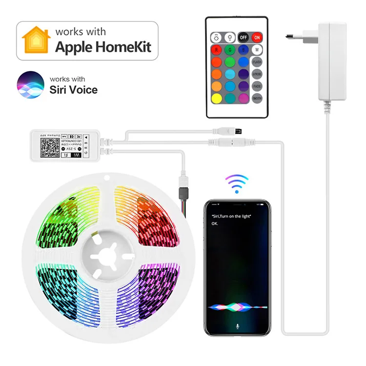 Wholesale Colorful Dohome HomeKit Wifi Strip Lights RGB Smart LED Strip wifi controller 2.4GHz From m.alibaba.com