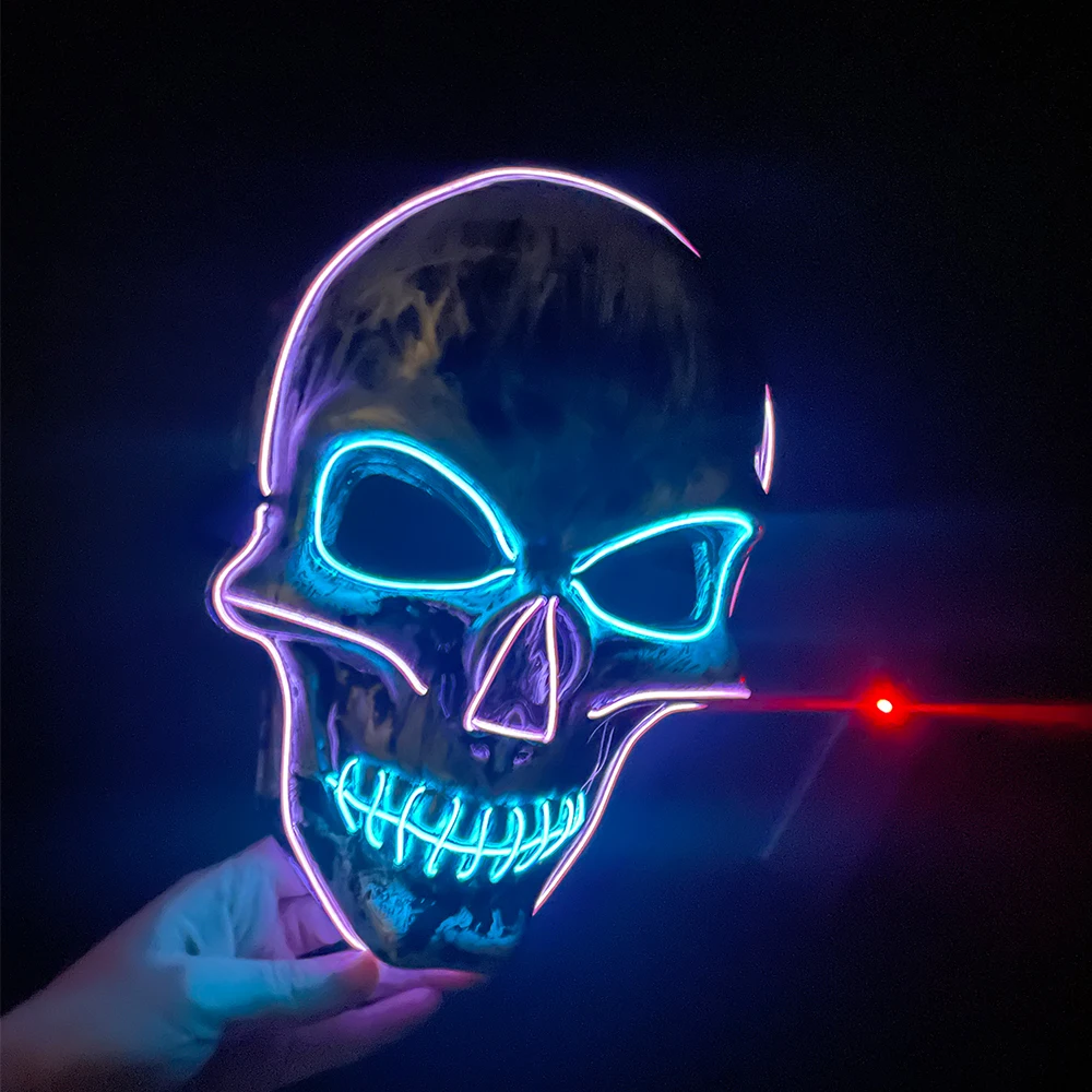 AIRUI Víspera De Todos Los Santos Lámpara De Calavera LED Luz