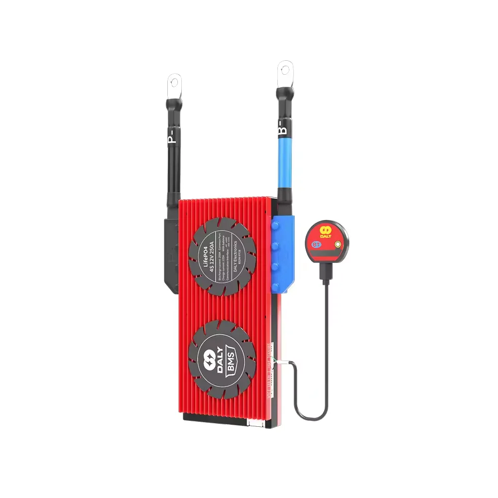 DALY Smart  Active Balance 4s 8s 16s 12v 24v 48v Lifepo4 100a 120a 150a 200a 250a 300a with Fan for Lithium Ion Battery Pack