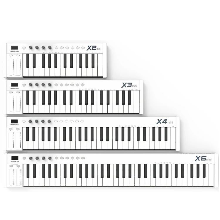 Midiplus X6ミニ 61鍵 MIDIキーボードコントローラー 教育用楽器