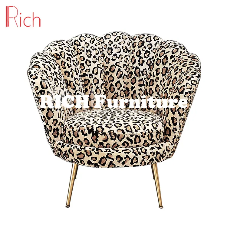 leopard arm chair