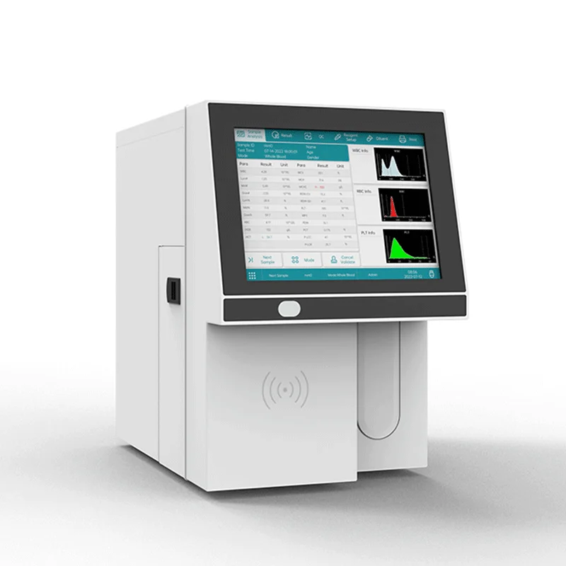 Veterinary Lab Medical Fully Auto Vet CBC Blood Test Machine Portable 3 Part Haemogram Hematology Analyzer for Hospital Clinic