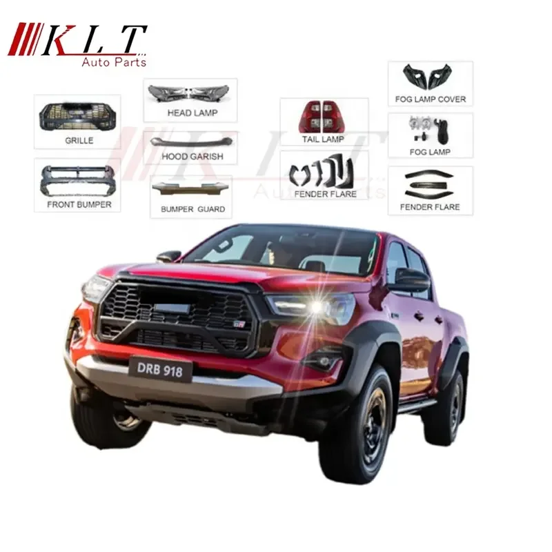 Klt 2023 Gr Sport Facelift Kit Conversion Kit Upgrade Bodykit For Toyota Hilux Revo 2016 2017