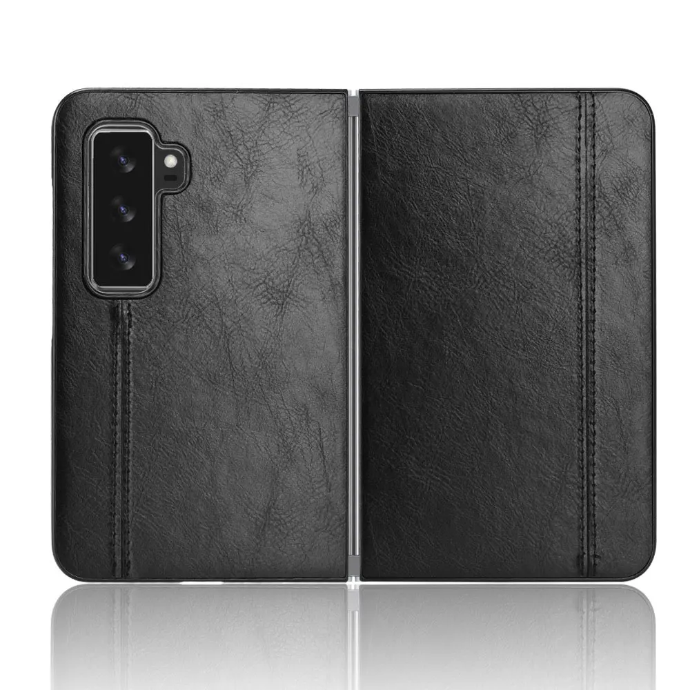 Shockproof Anti Fall Drop Proof Pu Leather Mobile Case With Card Holder Wallet Cover For Microsoft Surface Duo manufacture