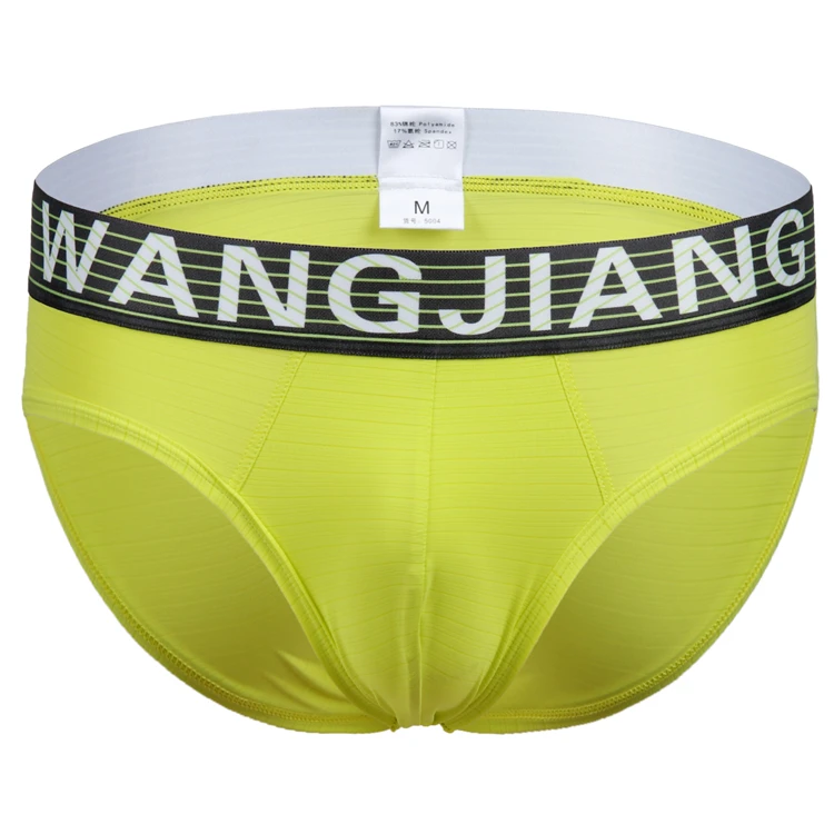 Wangjiang penis hole design sexy tight underwear boxer men in bulging briefs