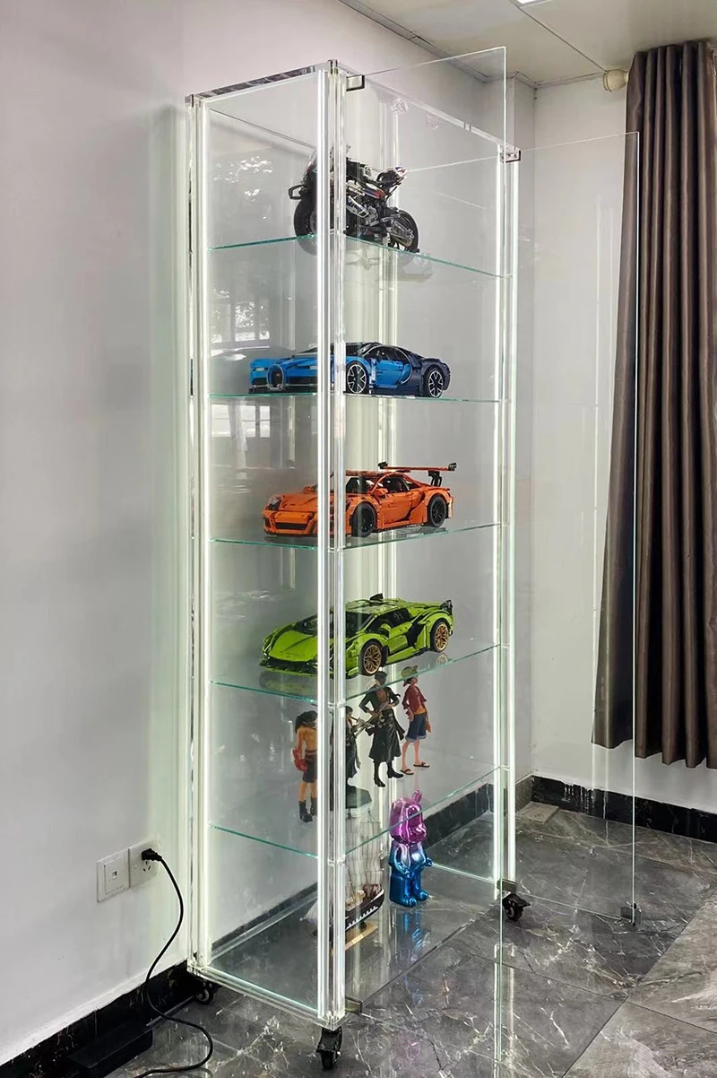 Modern Display Acrylic Display With Lock Rectangular