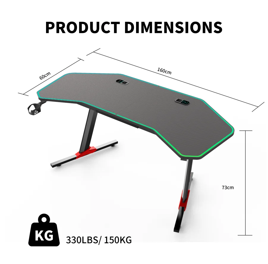 AOR ESPORT M8 New Model 180CM Gaming Desk Big Gaming Table