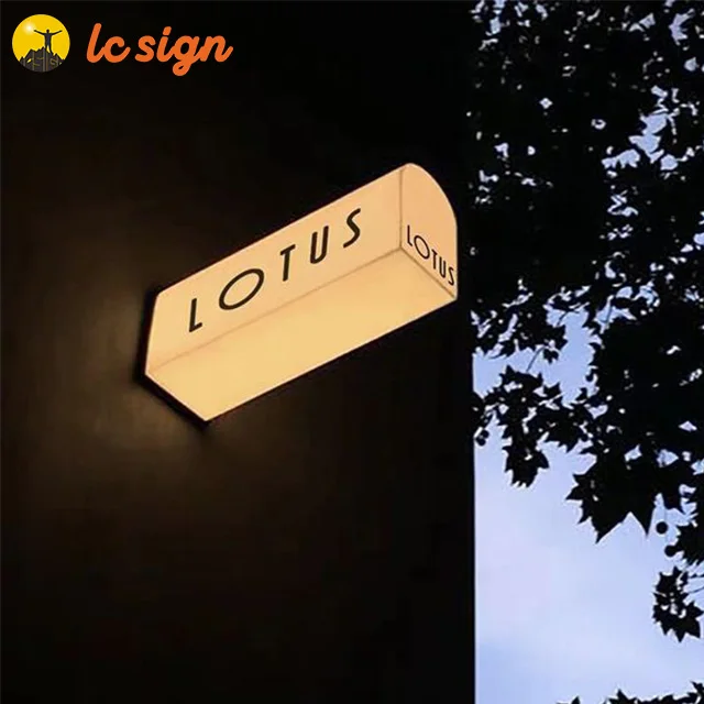 Индивидуальный наружный водонепроницаемый акриловый знак рекламный световой короб светодиодный квадратный