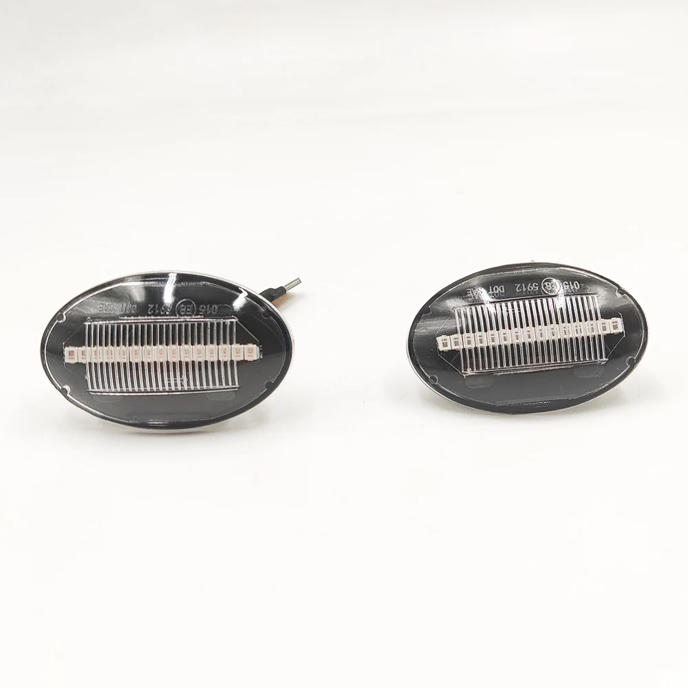 2x Side Marker Indicator Repeater Light Lamp Lens Clear Left and Right