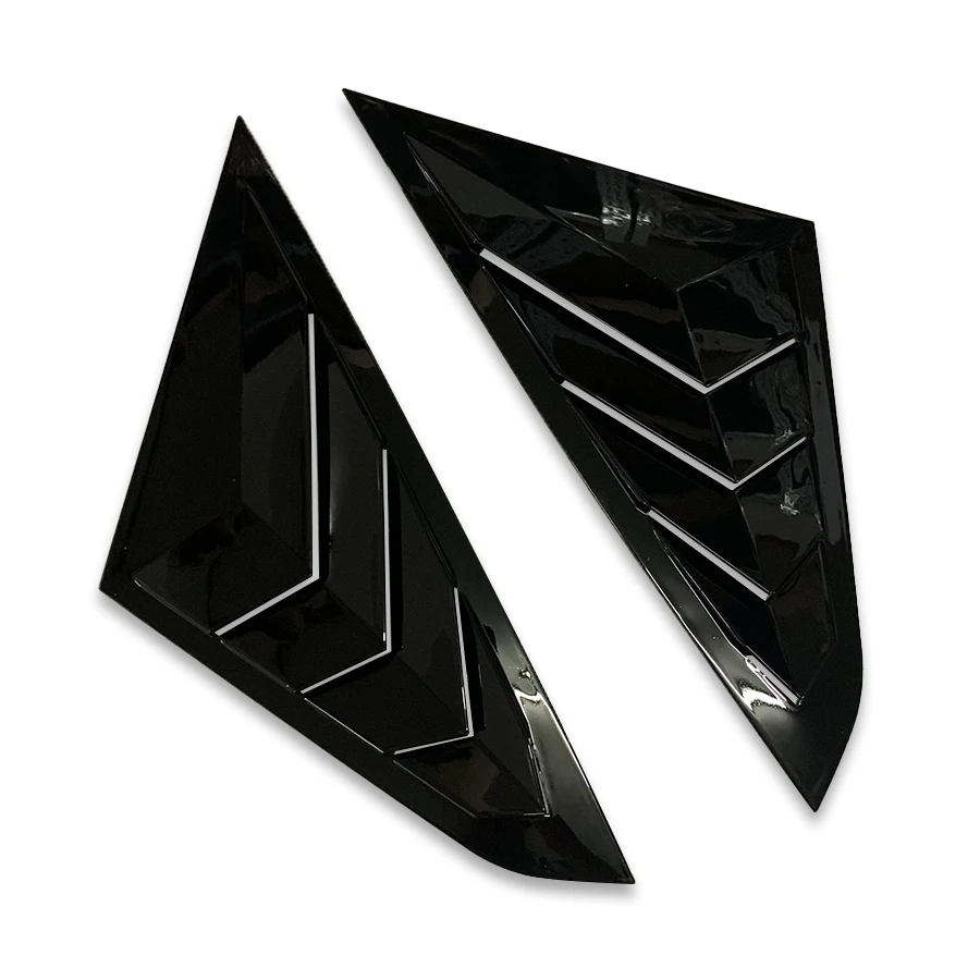 For Toyota Vios 2020 - 2023 Rear Window Louvers Spoiler Panel Side Louver Vent Trim