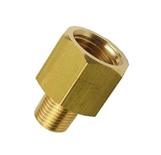 1/8" BSP/BSPT Male Hex Nipple – Pipe Fitting Adapter – DYNAPEX – Nickel-Plated