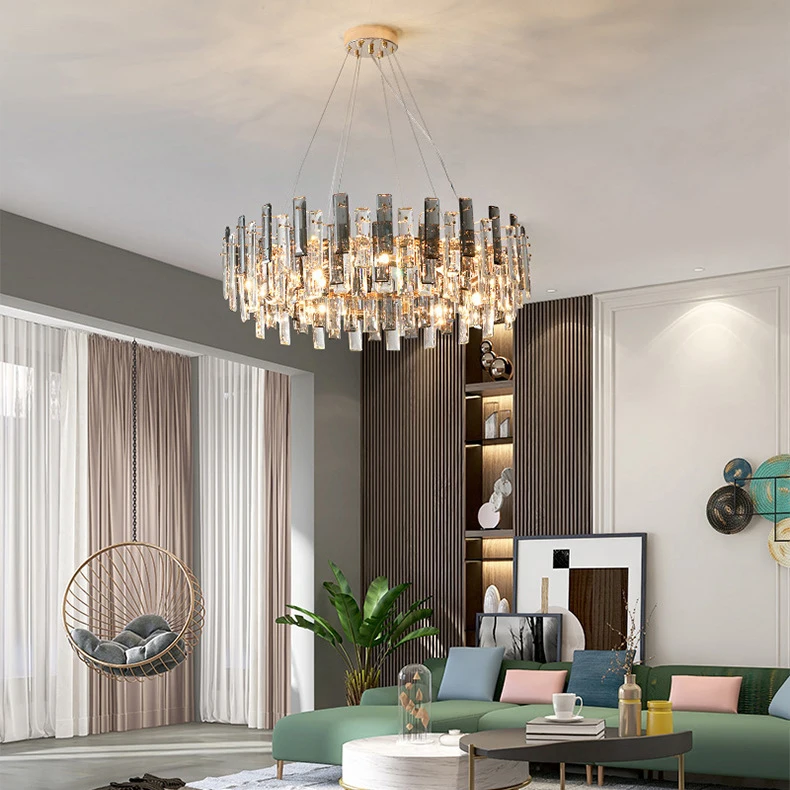 Luxury Modern Chandelier Crystal Pendant Light Living Room Ceiling ...