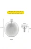 180ml Ice Texture Double Convex Flask With Funnel