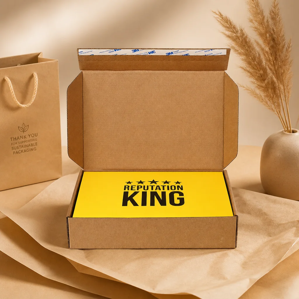 Custom Tear Away Corrugated Mailer Box E-commerce Shipping Box with Easy Open Strip Wholesale