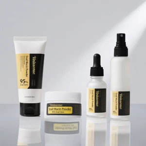 Korean Cosmetics Skincare Anti-Aging Snail Mucin Collagen Facial Essence Cream Skincare Set Own Brand Essence Collagen Skin Kit