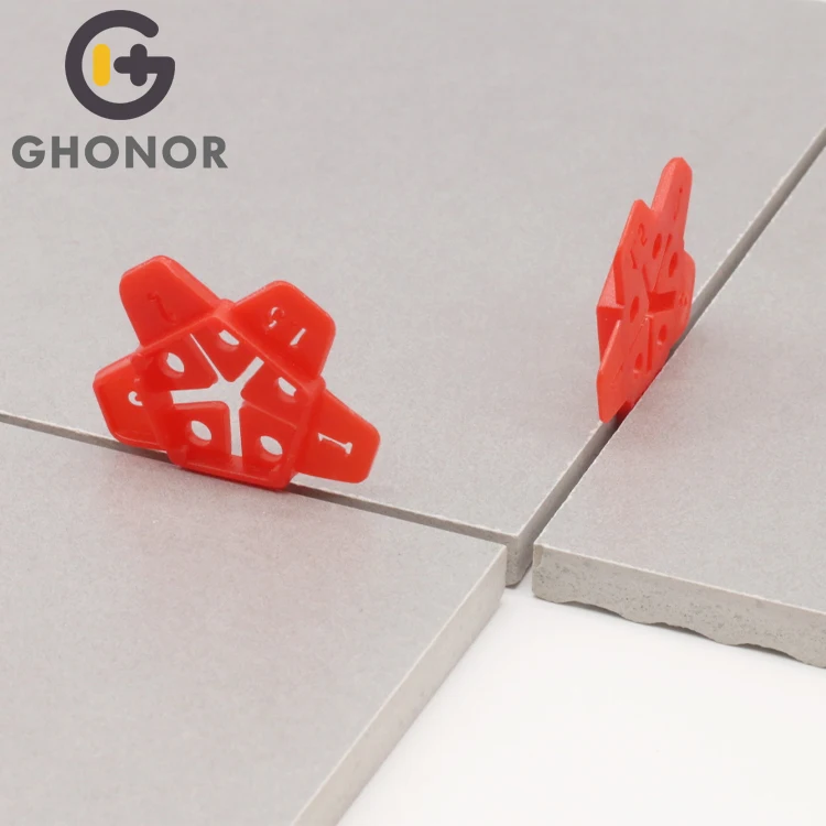 Multifunction Recyclable Plastic Floor Tile Levelling Spacers Clips Customize Diamond Shape 1mm
