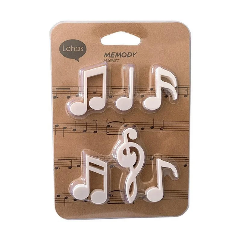 Fun 3D Polyresin Magnetic Sticker Creative Piano Clef Design for Refrigerator New York Theme Souvenir Gift